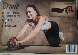 Rodillo Abdominales Crivit con Esterilla