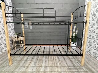 Litera Doble Cama de Madera y Metal 90x190cm