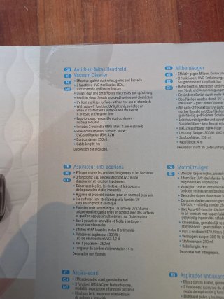 Aspirador Antiácaros Silvercrest 300W