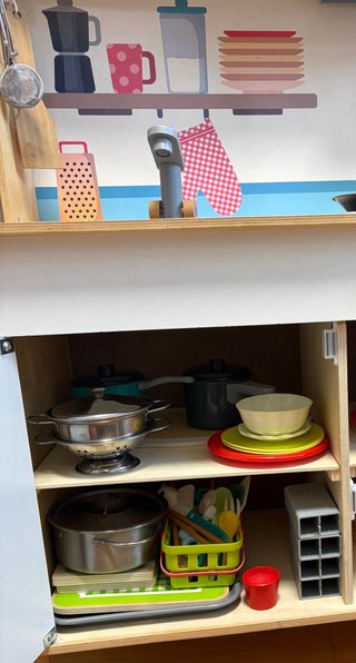 Cocina de madera infantil