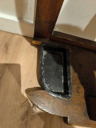 Mueble recibidor madera con espejo