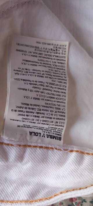 Pantalón vaquero blanco