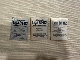Lote cromos Liga Este 81-82