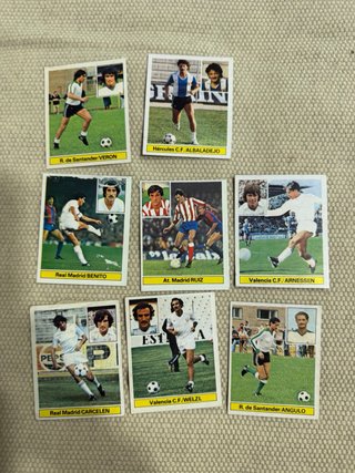 Lote cromos Liga Este 81-82