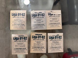 Lote cromos Liga Este 81-82