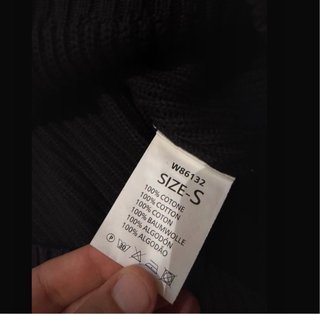 Maglioncino uomo/donna nero grigio