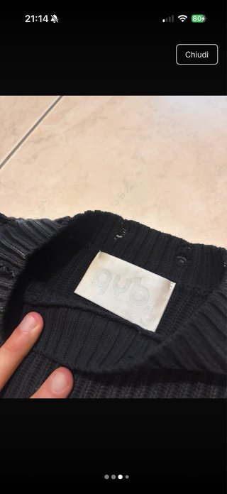 Maglioncino uomo/donna nero grigio