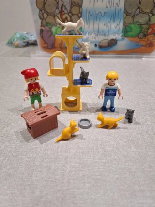 Playmobil 4347 Set Gatos y Figuras