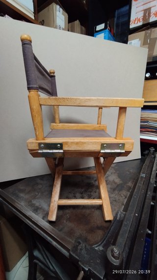 Silla Director Madera y Loneta Plegable