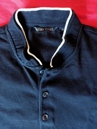 Polo cuello mao negro Talla M