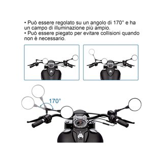 Retrovisores moto espejos plegables homologados