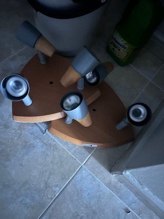 Lámpara de techo madera y metal
