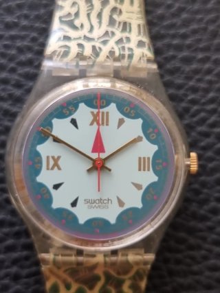 Swatch GK152 Spades Oro Verde Donna