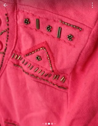 Chaqueta Stradivarius con abalorios Talla S