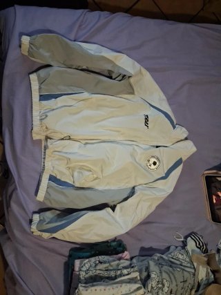 Chaqueta TRAX gris y blanca