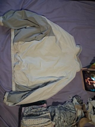 Chaqueta TRAX gris y blanca