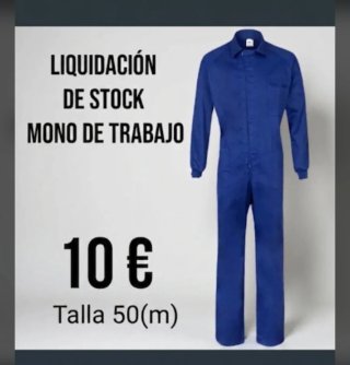 Mono de trabajo azul Talla M