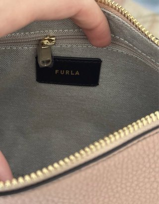 Bolso Furla Rosa y Dorado