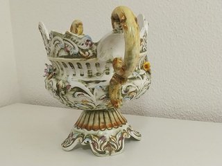 Centro de Mesa, Jardinera de Colección Capodimonti