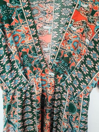 Vestido étnico estampado talla XXL