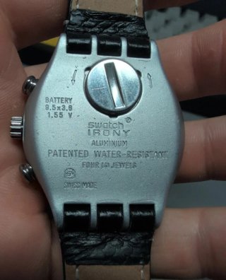 Reloj Swatch Cronógrafo Negro/Plata