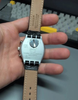 Reloj Swatch Cronógrafo Negro/Plata