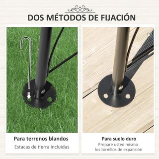 Arco Jardín Metal para Rosas y Plantas Trepadoras