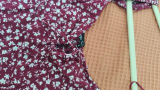Vestido Bershka floral granate