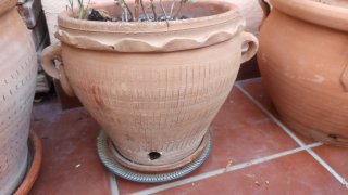 Maceta de barro terracota