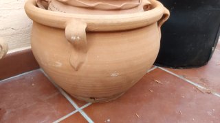Maceta de barro terracota