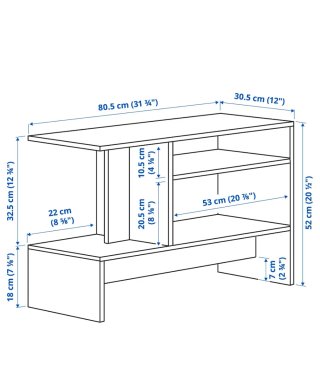 Mesa auxiliar madera Ikea