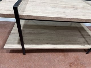 Mesita de centro madera y metal