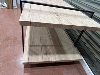 Mesita de centro madera y metal