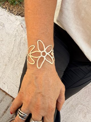 Pulsera Tous Plata Ley 925 Flor