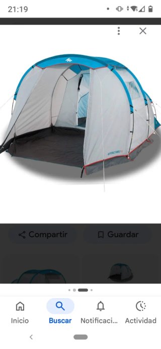 Tienda de campaña Quechua