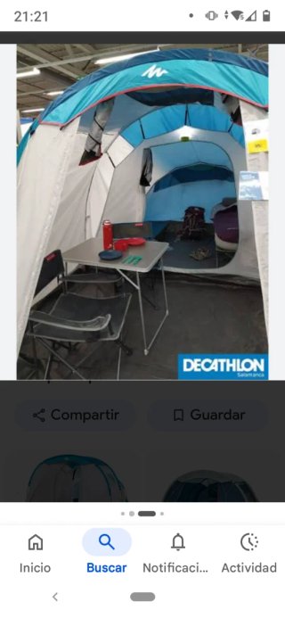 Tienda de campaña Quechua