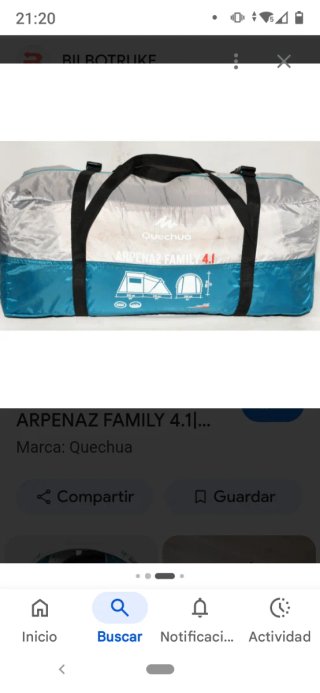 Tienda de campaña Quechua