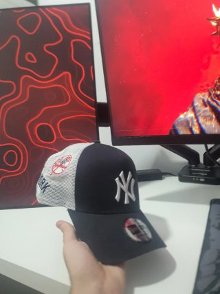 Gorra New Era Yankees Negra y Blanca Original