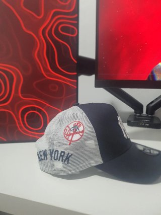 Gorra New Era Yankees Negra y Blanca Original