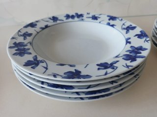Platos Vista Alegre Flor Azul lo
