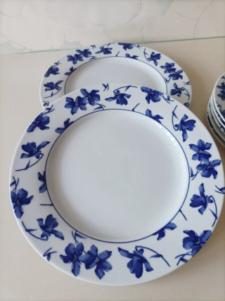 Platos Vista Alegre Flor Azul lo