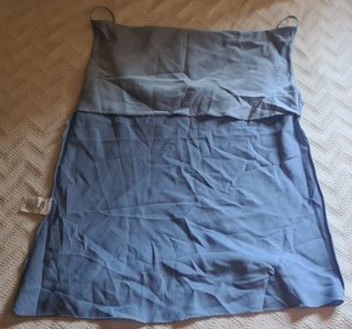Top satén Sense azul cielo talla única