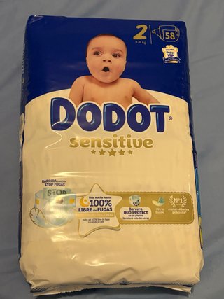 Pañales Dodot Sensitive Talla 2 (4-8 kg)