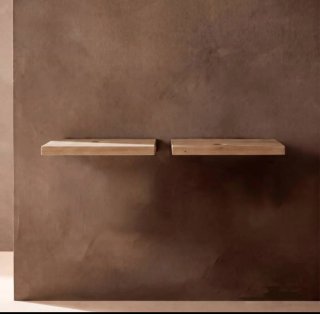 Cabecero de madera con mesillas