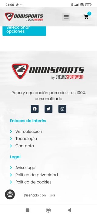 Culotte Ciclismo Hombre Negro talla XL CODIS SPORT