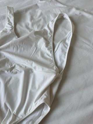 Bañador blanco talla S