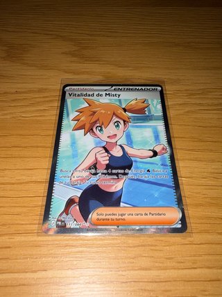 Carta TCG Vitalidad de Misty Entrenador AR