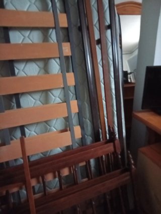 Litera madera 90x180 con colchónes