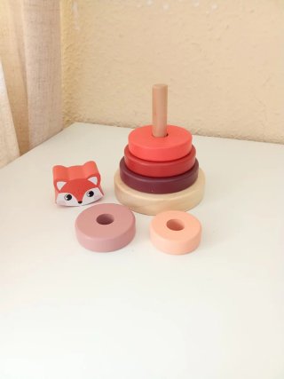 Torre Madera de Apilar Piezas para Niños