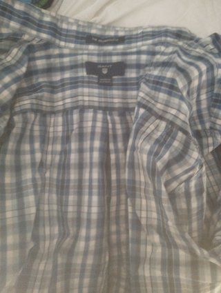 Camisa Gant cuadros azul talla 11-12